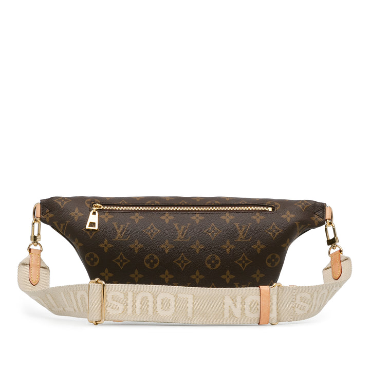 Monogram High Rise Bumbag Brown - Gaby Paris