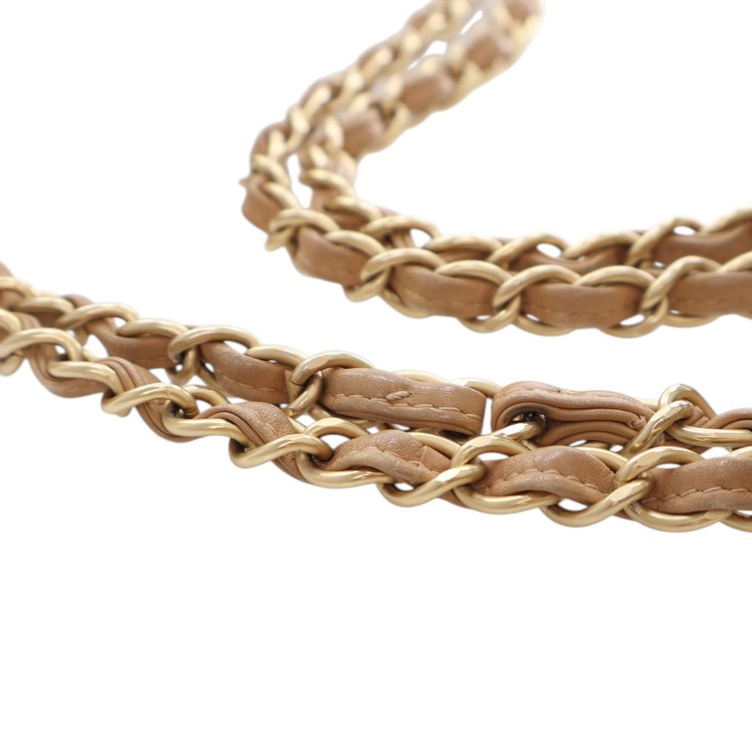 Chanel Medium CC Matelassé Cuir de veau Wild Stitch à rabat