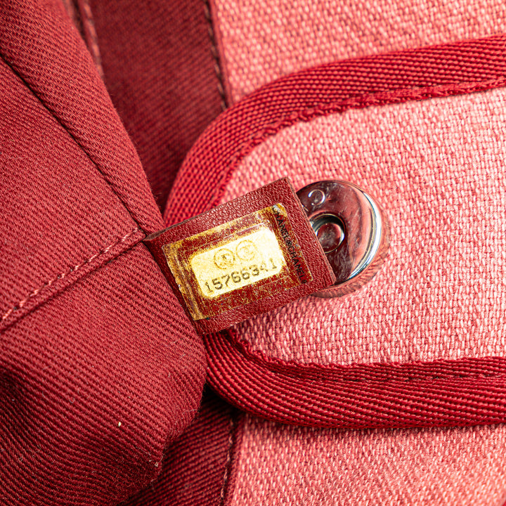 Mini Mixed Fibers Deauville Tote Red - Gaby Paris