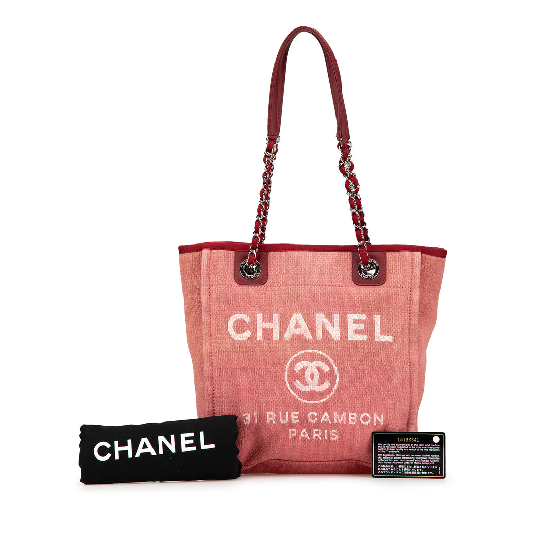 Mini Mixed Fibers Deauville Tote Red - Gaby Paris