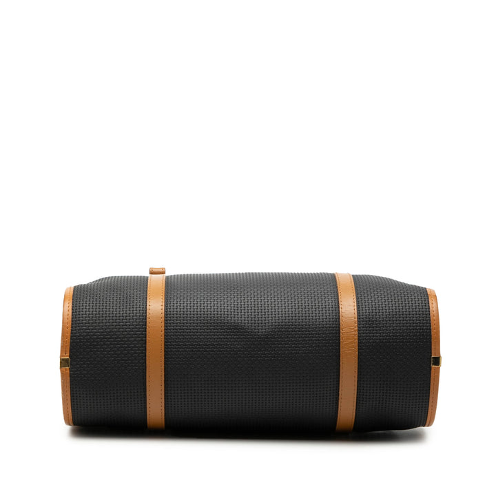 Saint Laurent Weave Toile Boston Sac