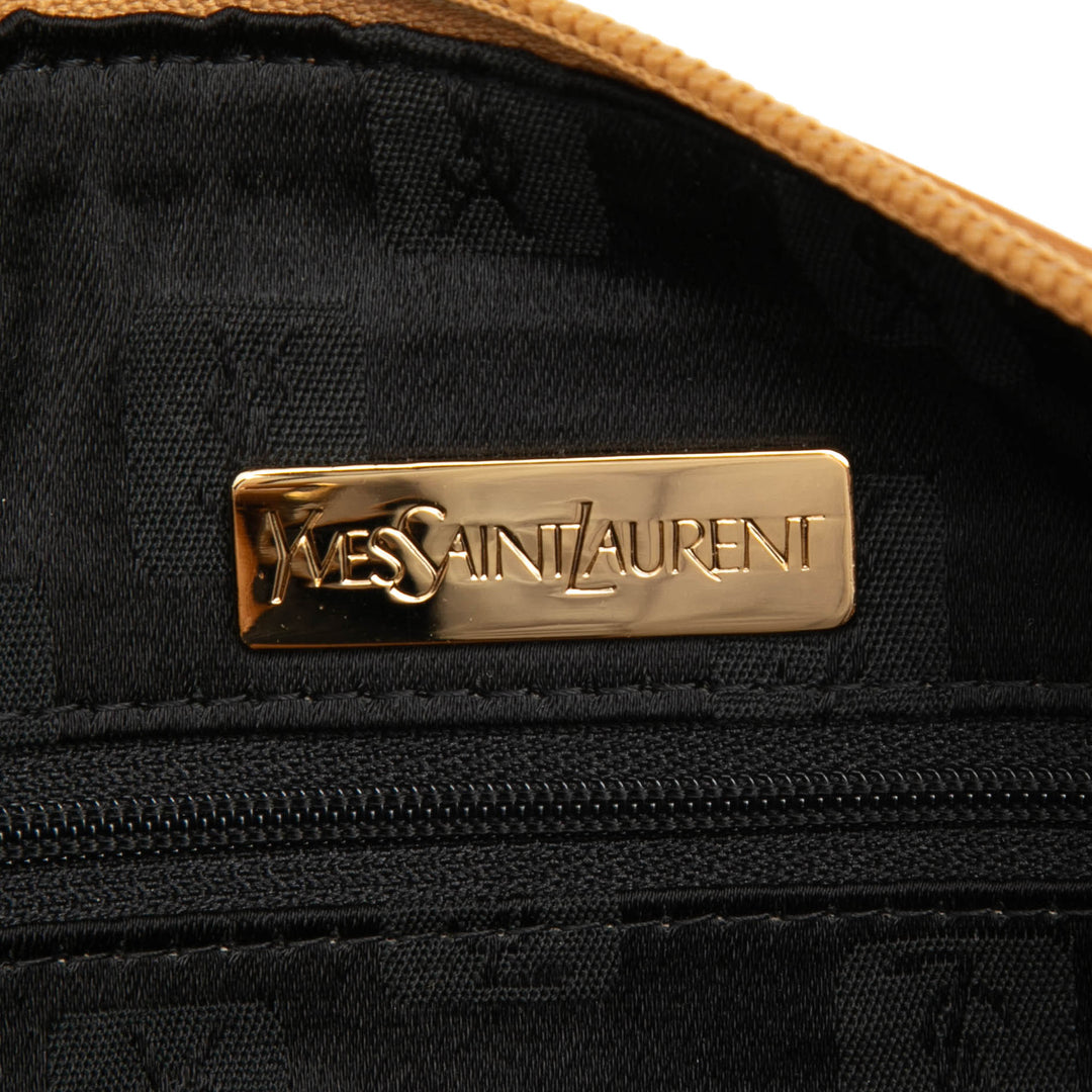 Saint Laurent Weave Toile Boston Sac