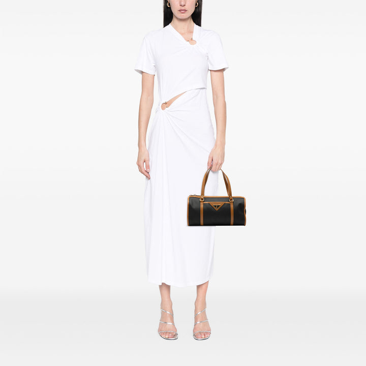 Saint Laurent Weave Toile Boston Sac