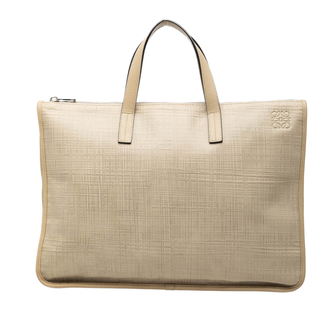 LOEWE embossé Anagram Goya Porte-documents Cuir