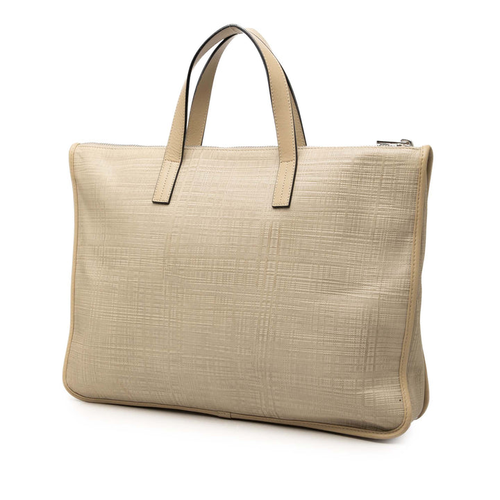 LOEWE embossé Anagram Goya Porte-documents Cuir
