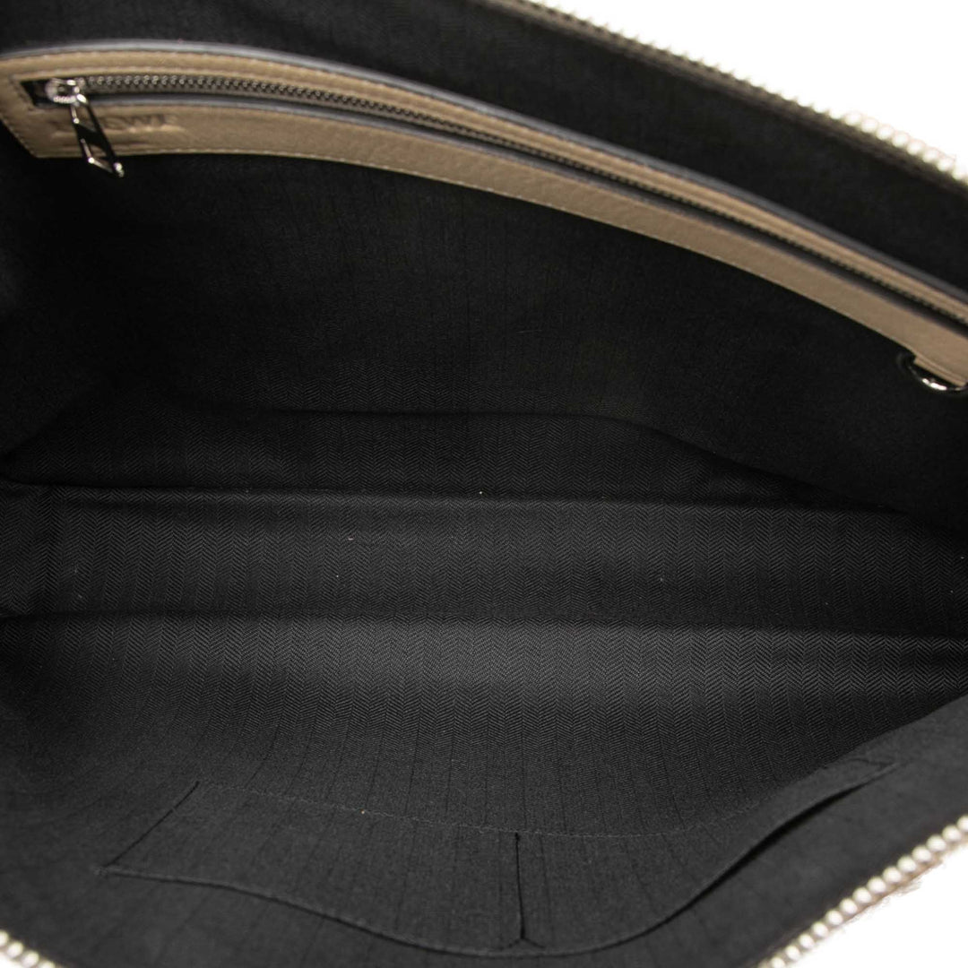LOEWE embossé Anagram Goya Porte-documents Cuir