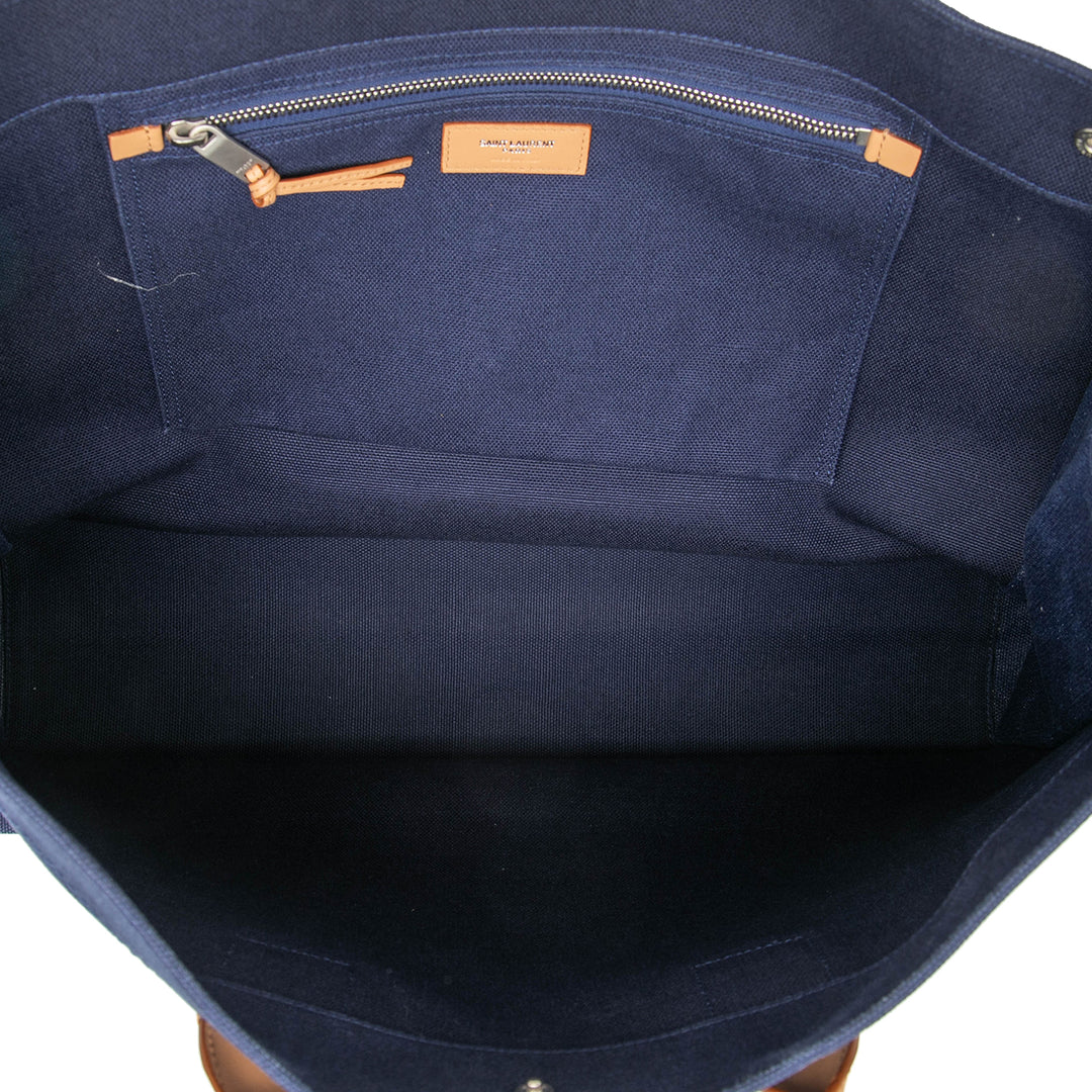 Saint Laurent Large Toile Rive Gauche Cabas