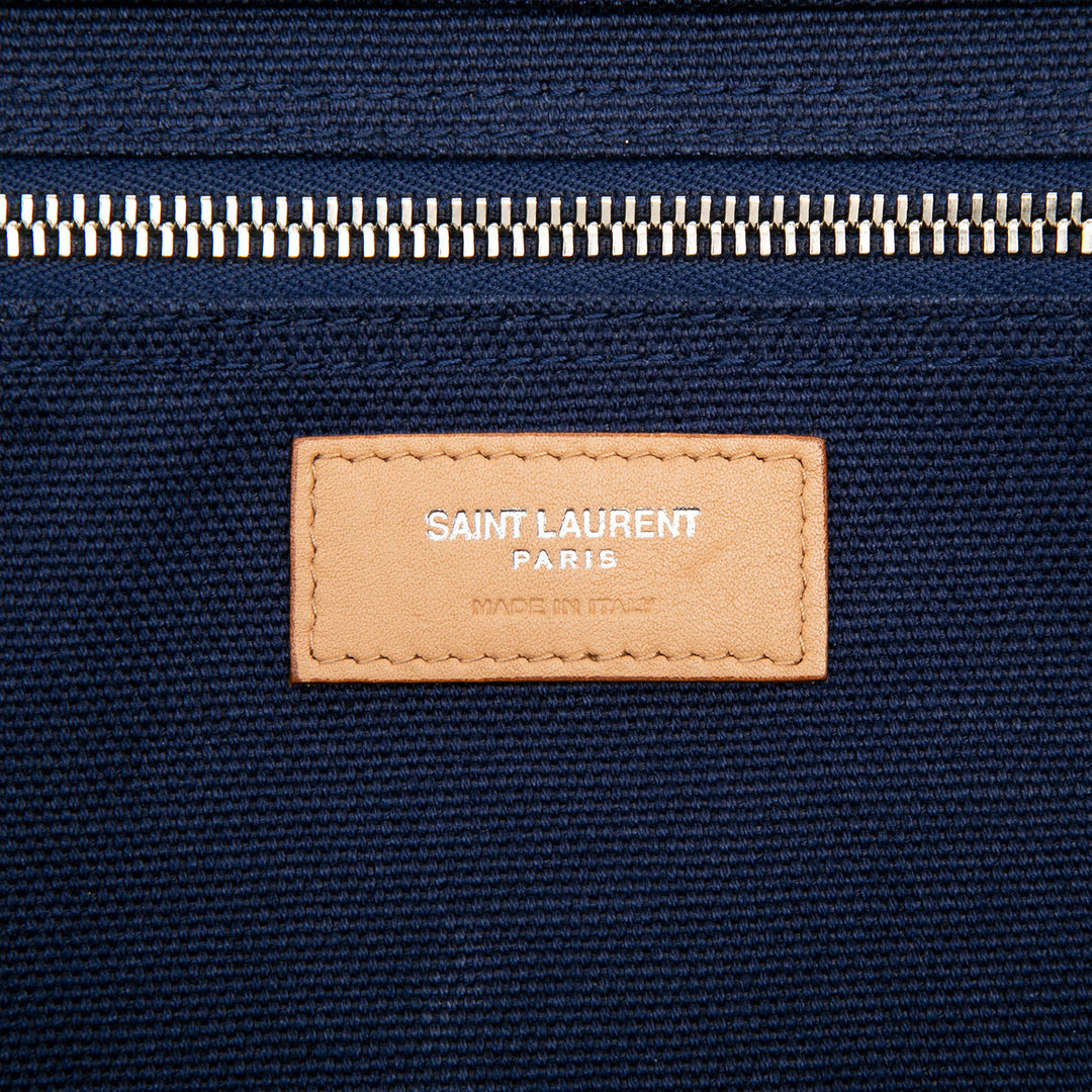 Saint Laurent Large Toile Rive Gauche Cabas