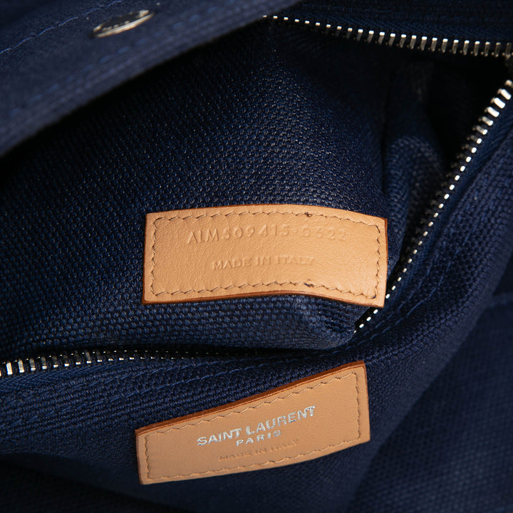 Saint Laurent Large Toile Rive Gauche Cabas