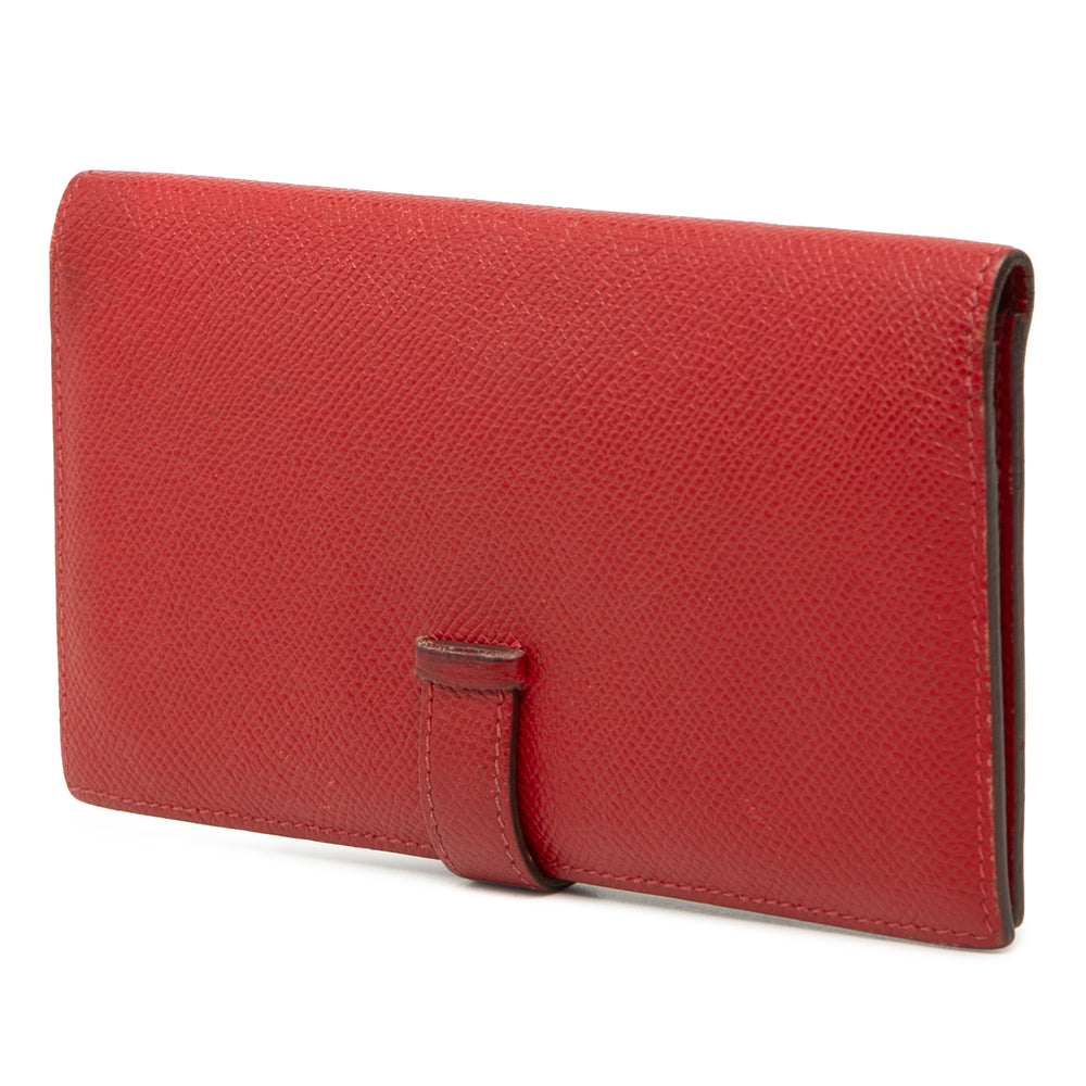 Hermès Portefeuille Bearn Epsom Rouge – vue 2 – GABY PARIS