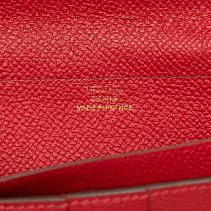 Hermès Portefeuille Bearn Epsom Rouge – vue 5 – GABY PARIS