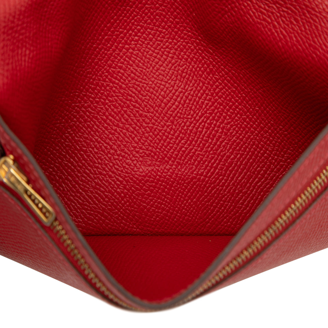 Hermès Portefeuille Bearn Epsom Rouge – vue 6 – GABY PARIS