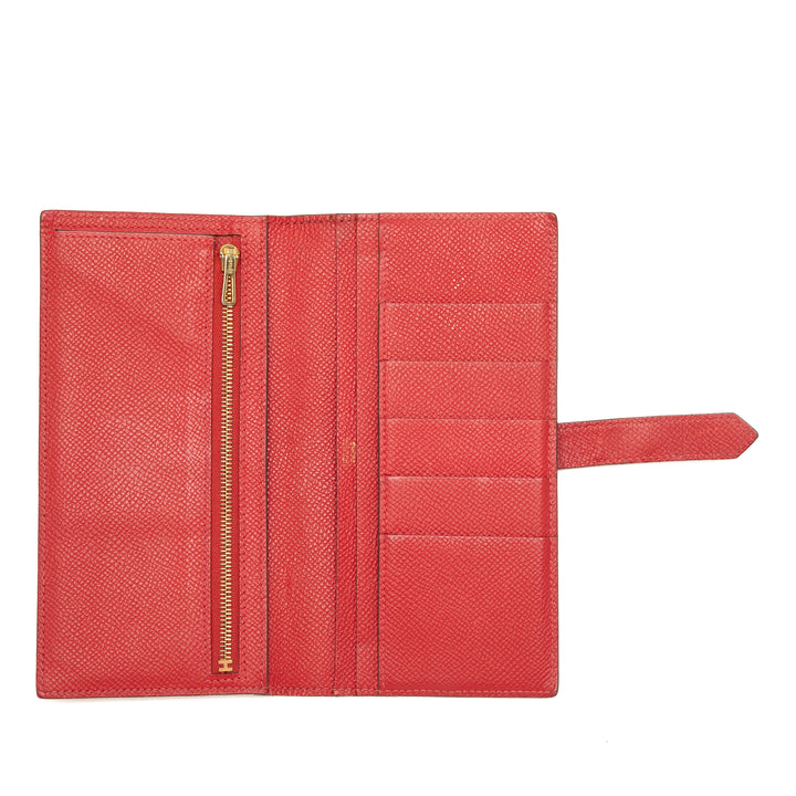 Hermès Portefeuille Bearn Epsom Rouge – vue 7 – GABY PARIS
