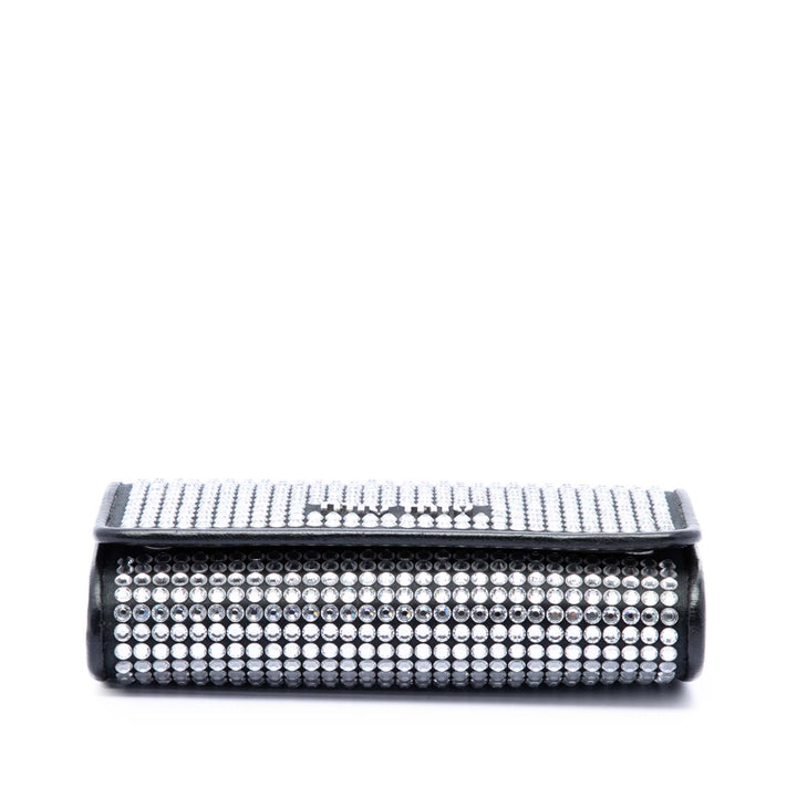 Miu Miu Souple Cristal Orné Wallet on Chain nappa Noir – vue 3 – GABY PARIS