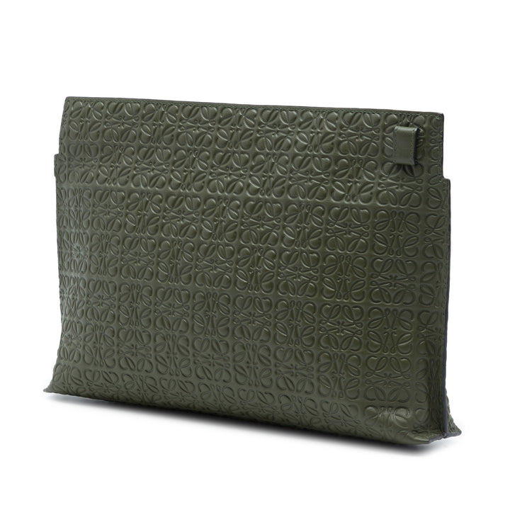 LOEWE embossé Cuir Anagram Repeat T Pochette