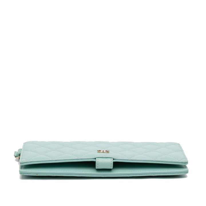 Chanel CC Matelassé Caviar Bifold Portefeuille long – GABY PARIS Authentique