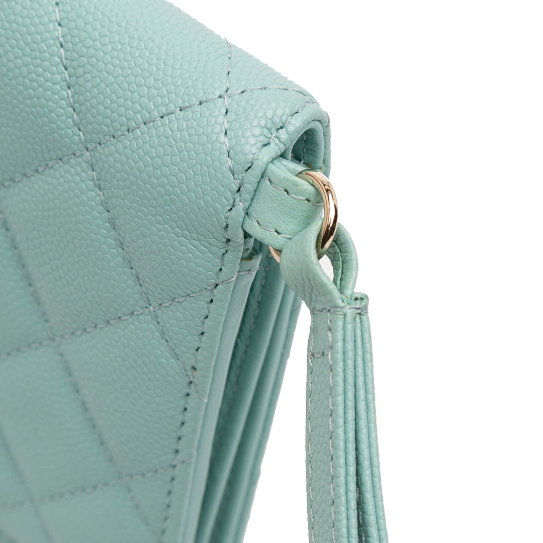 Chanel CC Matelassé Caviar Bifold Portefeuille long – GABY PARIS Authentique