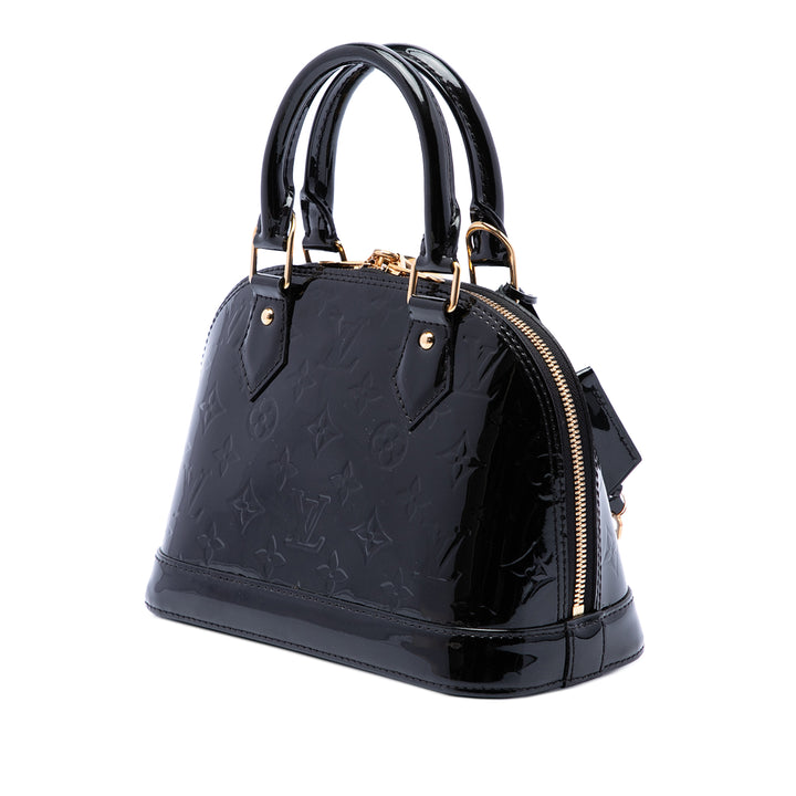 Louis Vuitton Alma BB Cuir verni Monogram Noir – vue 2 – GABY PARIS