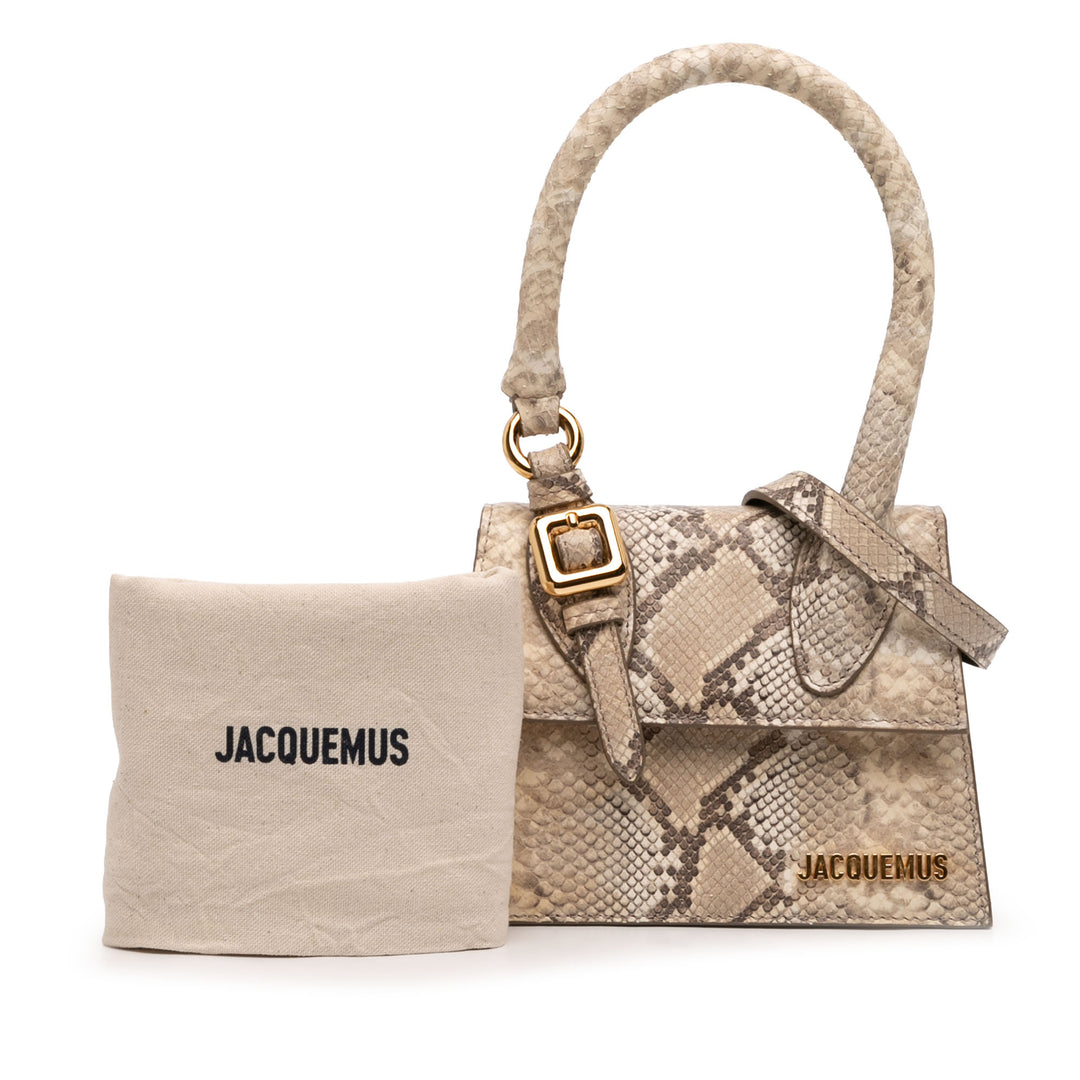 Jacquemus Snake embossé Cuir Le Chiquito Moyen Sac