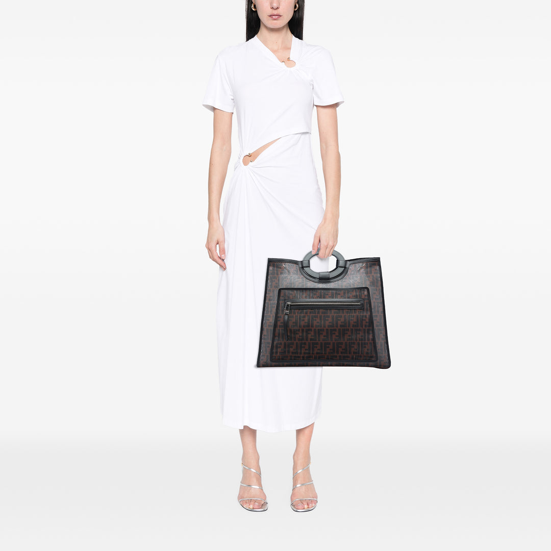 Fendi FF 1974 Mesh Runaway Cabas Grand Tissu