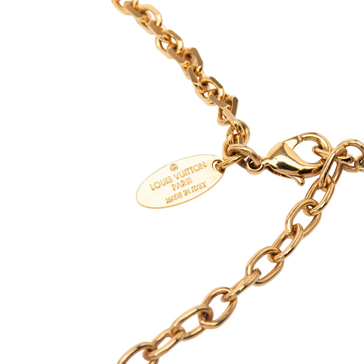 Louis Vuitton Doré Plated Charmy Pearl Collier Doré – GABY PARIS Authentique