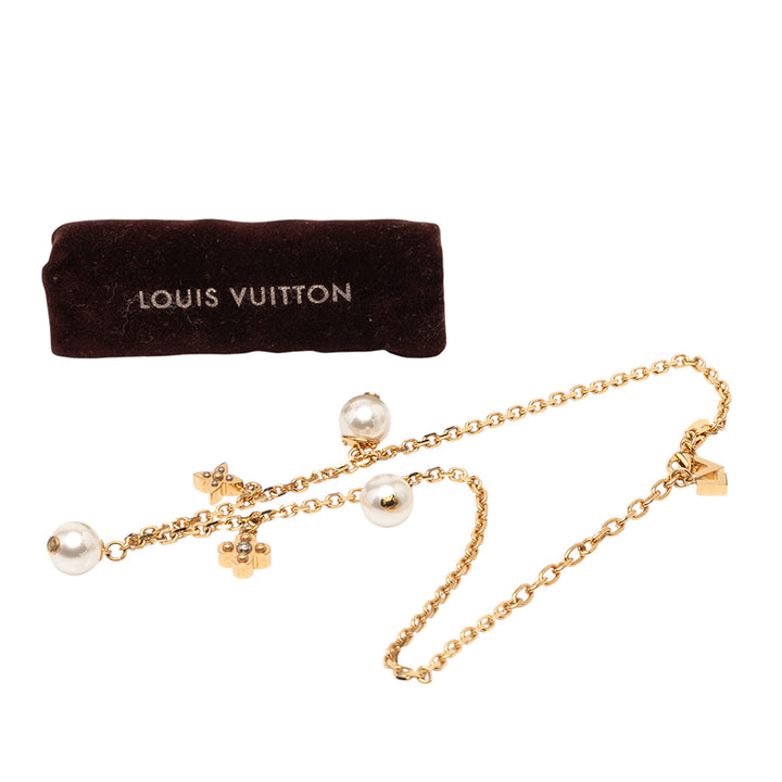 Louis Vuitton Doré Plated Charmy Pearl Collier Doré – GABY PARIS Authentique