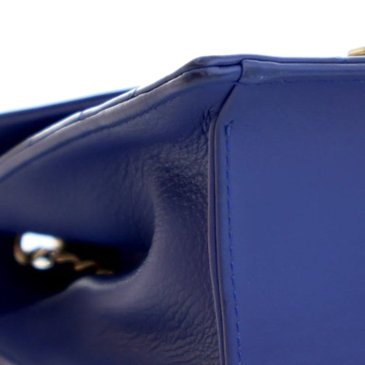 Chanel Small Chevron Cuir de veau Envelope à rabat