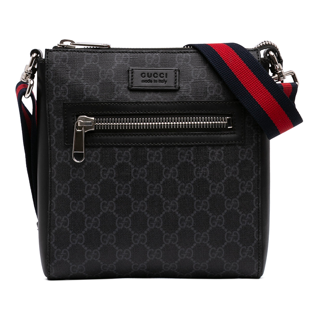 Web Sac Messenger Petit GG Supreme Noir
