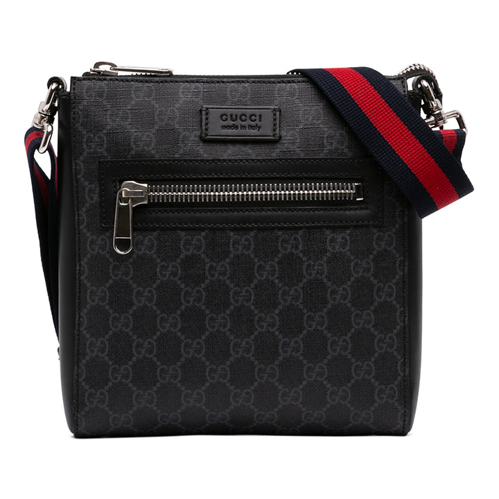 Web Sac Messenger Petit GG Supreme Noir