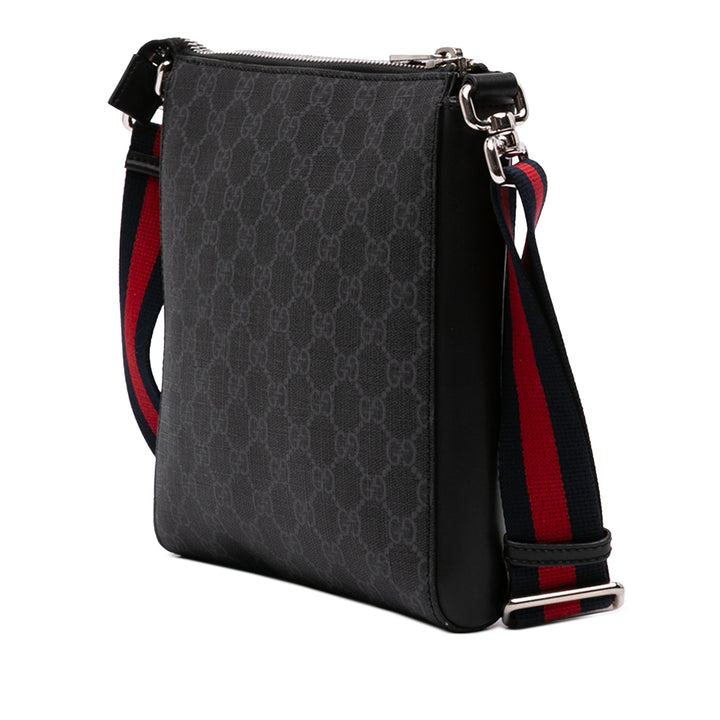 Web Sac Messenger Petit GG Supreme Noir