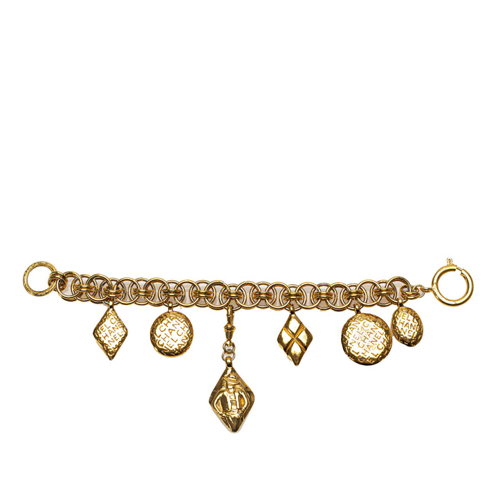 CC Multi Charms Iconic Chain Bracelet Gold - Gaby Paris