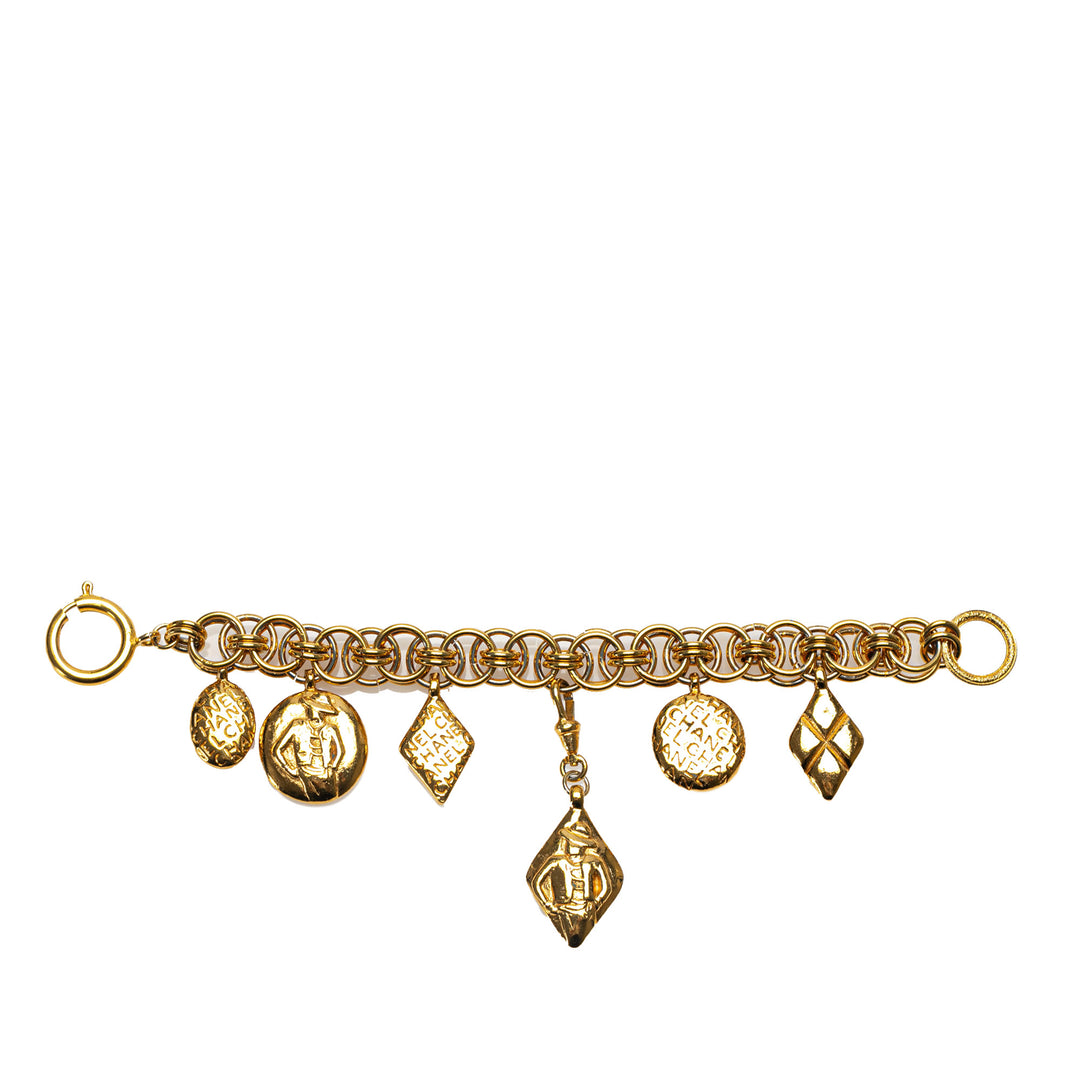 CC Multi Charms Iconic Chain Bracelet Gold - Gaby Paris