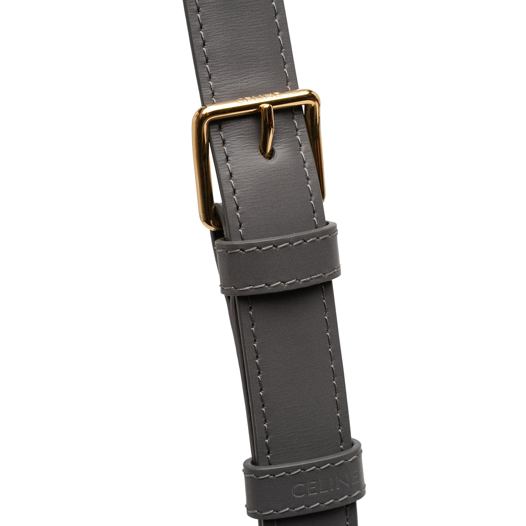 Celine Classique brillant Cuir de veau Triomphe Sac porté croisé