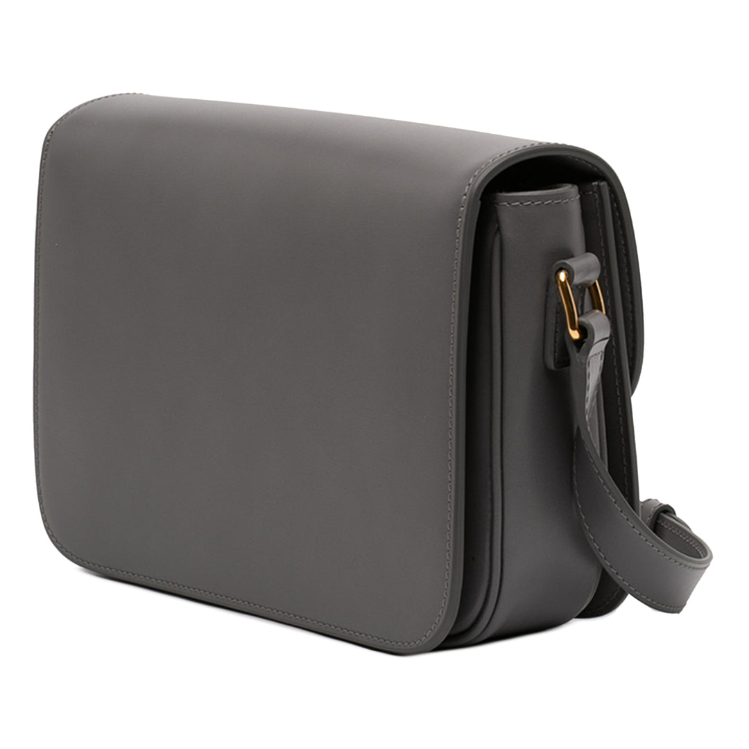 Celine Classique brillant Cuir de veau Triomphe Sac porté croisé