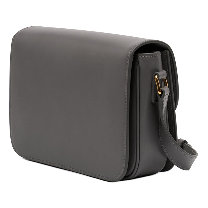 Celine Classique brillant Cuir de veau Triomphe Sac porté croisé