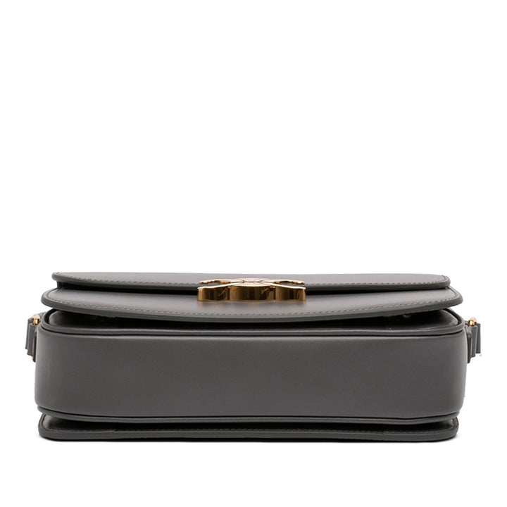 Celine Classique brillant Cuir de veau Triomphe Sac porté croisé