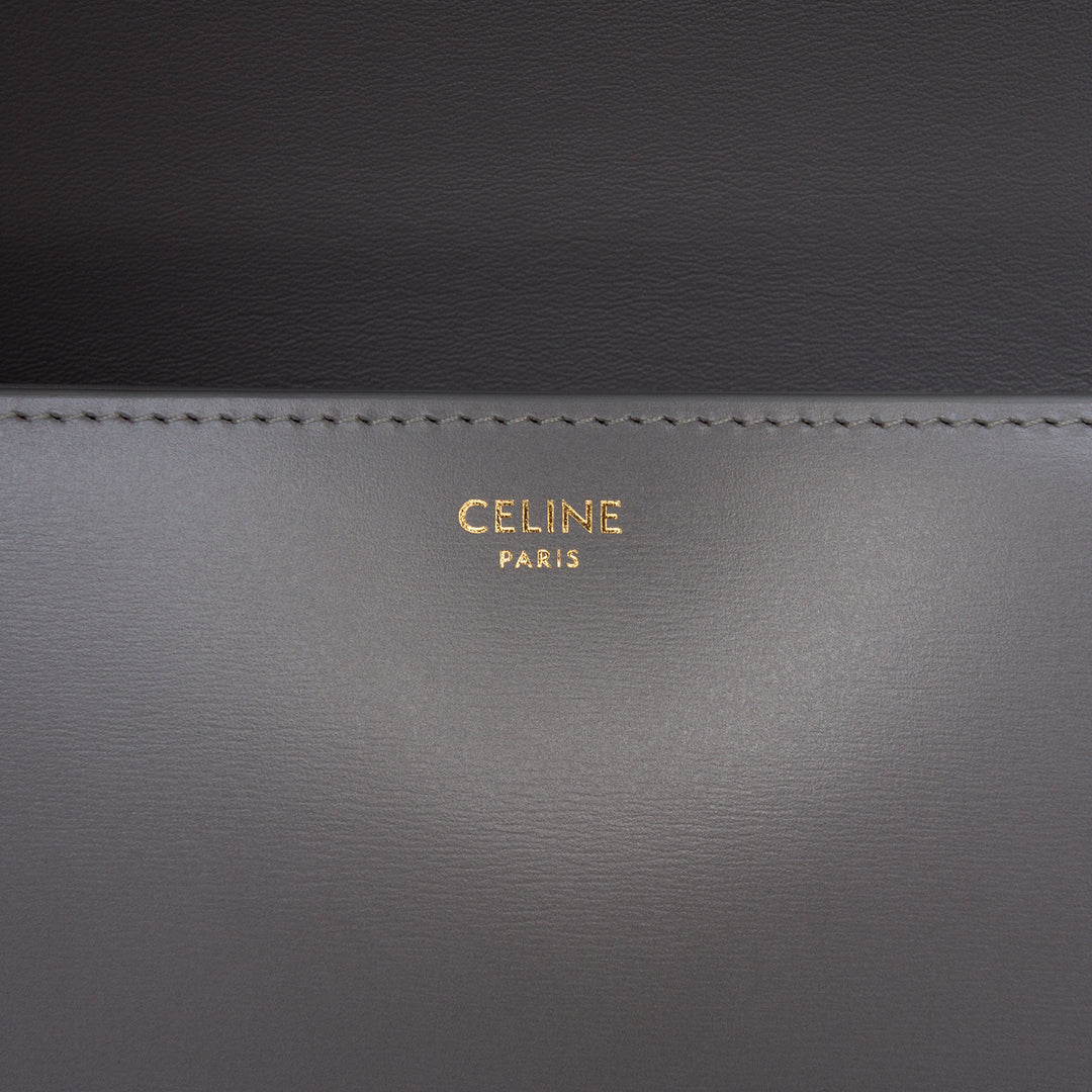 Celine Classique brillant Cuir de veau Triomphe Sac porté croisé