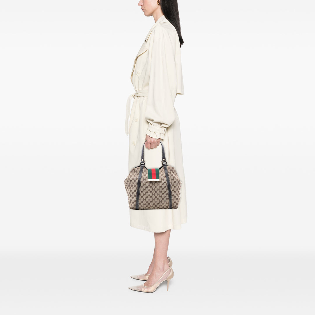 Gucci GG Toile Web New Ladies Cabas