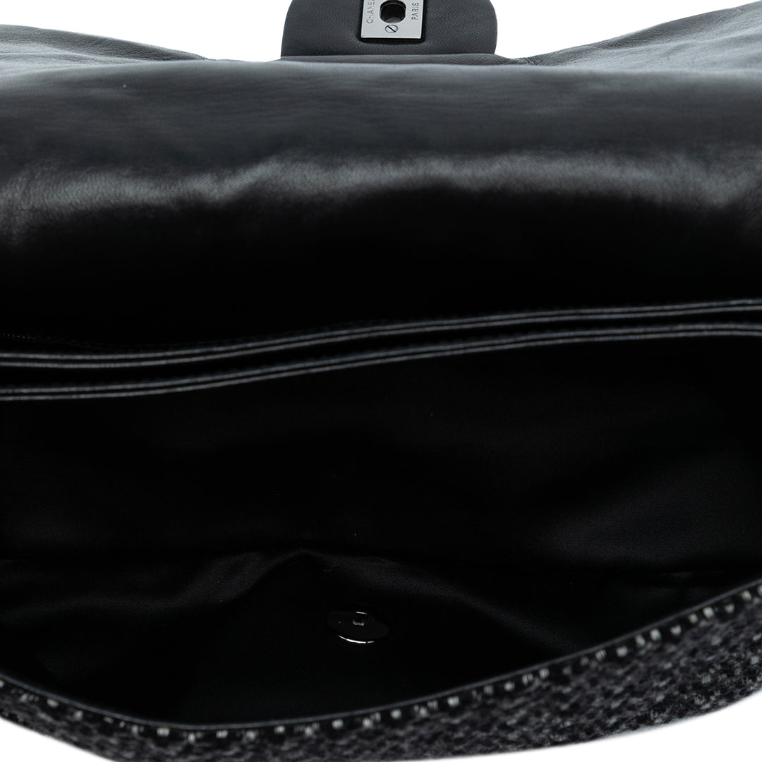 Chanel Large Tweed et Sequins Icons 3 Accordion à rabat