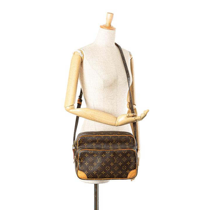 Monogram Nil Crossbody Brown - Gaby Paris