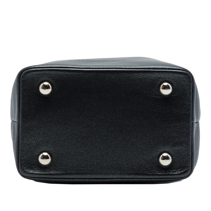 Chanel CC Métallisé Vanity Cuir de veau Noir
