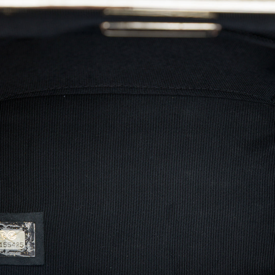 Chanel CC Métallisé Vanity Cuir de veau Noir