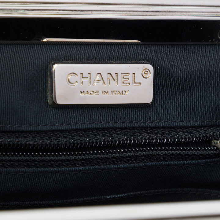 Chanel CC Métallisé Vanity Cuir de veau Noir