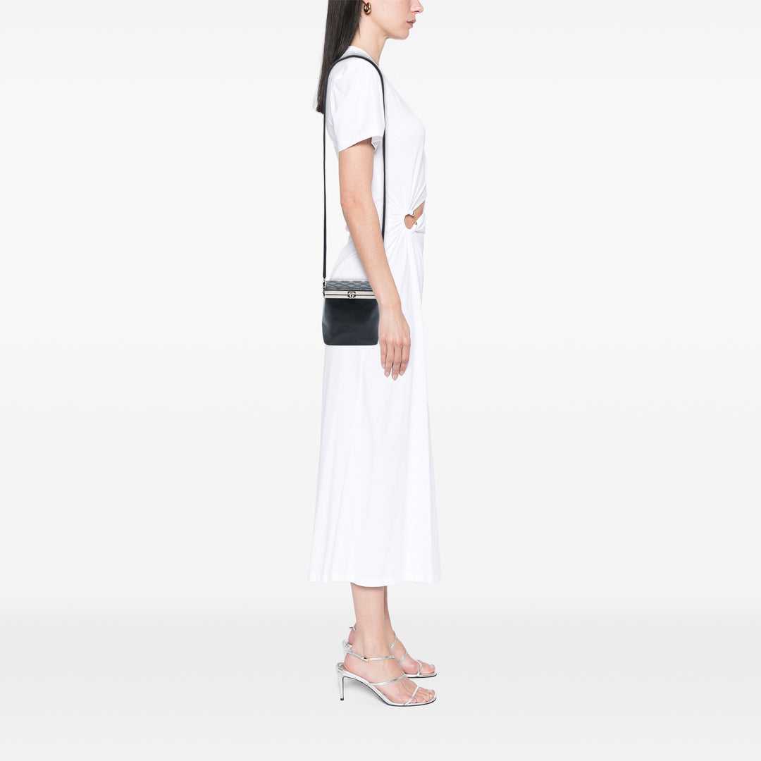 Chanel CC Métallisé Vanity Cuir de veau Noir