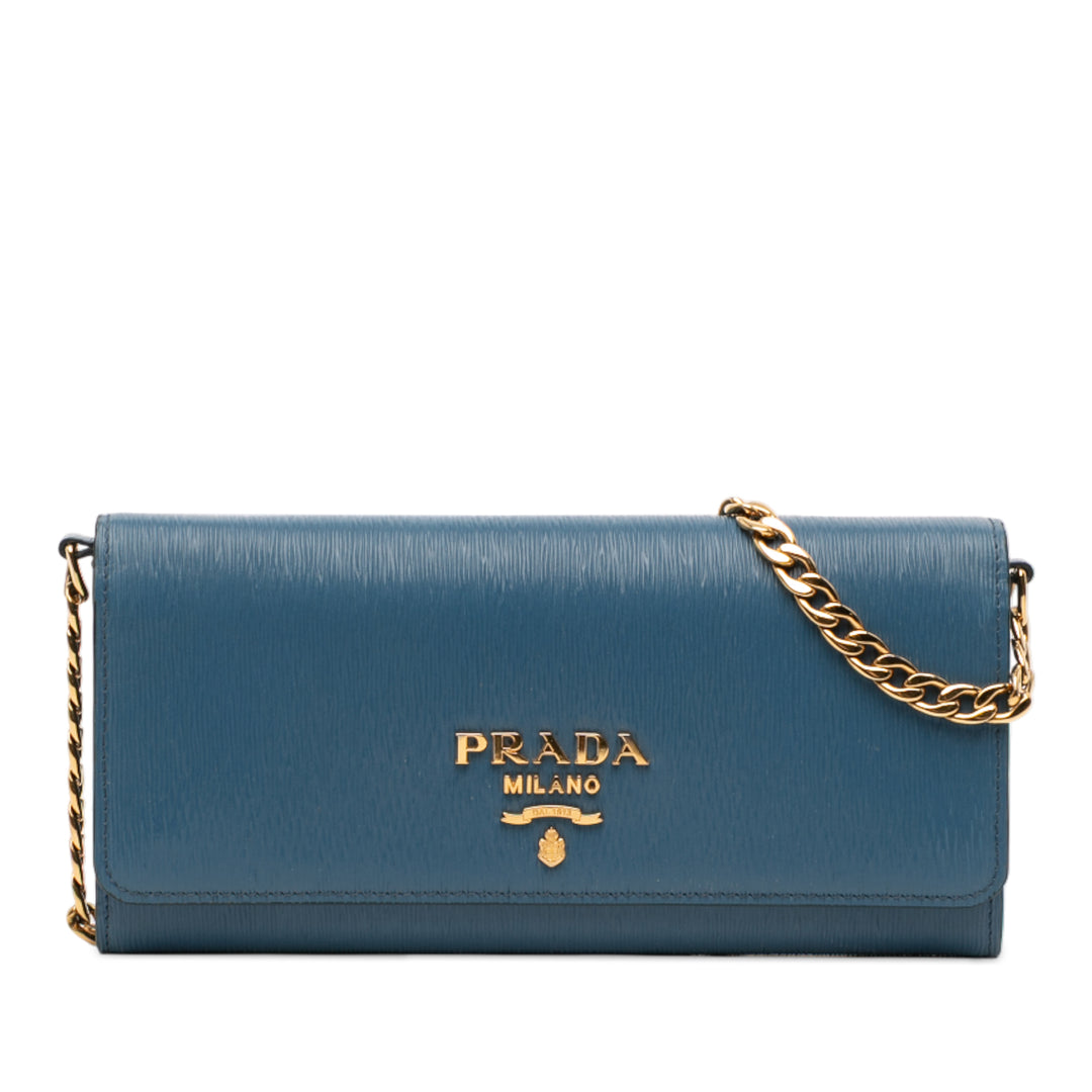 Prada Wallet on Chain Cuir Saffiano