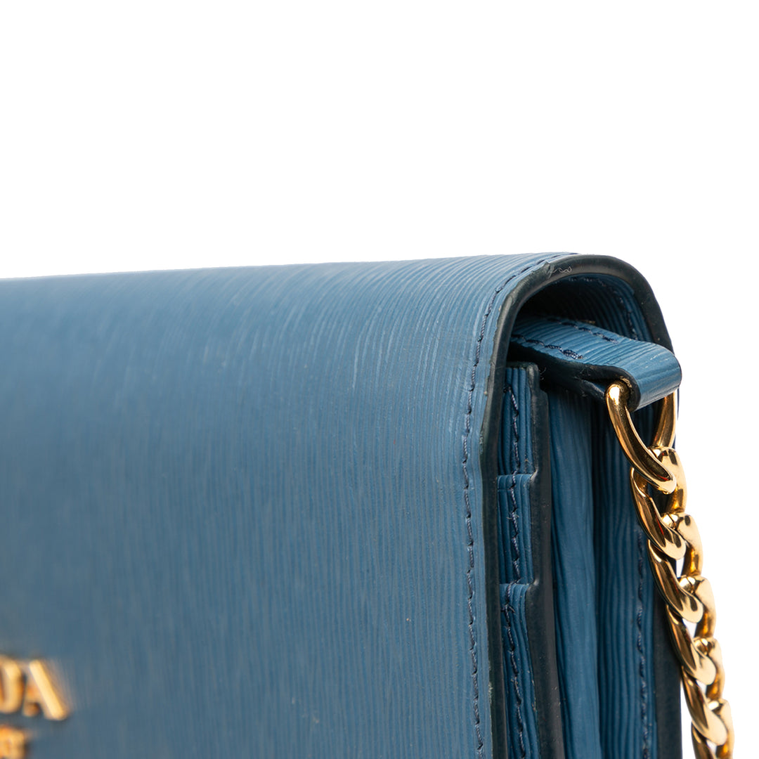 Prada Wallet on Chain Cuir Saffiano