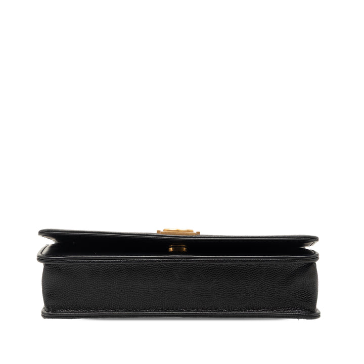Chanel Matelassé Caviar Boy Wallet on Chain