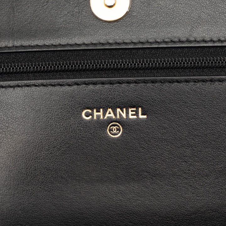 Chanel Matelassé Caviar Boy Wallet on Chain