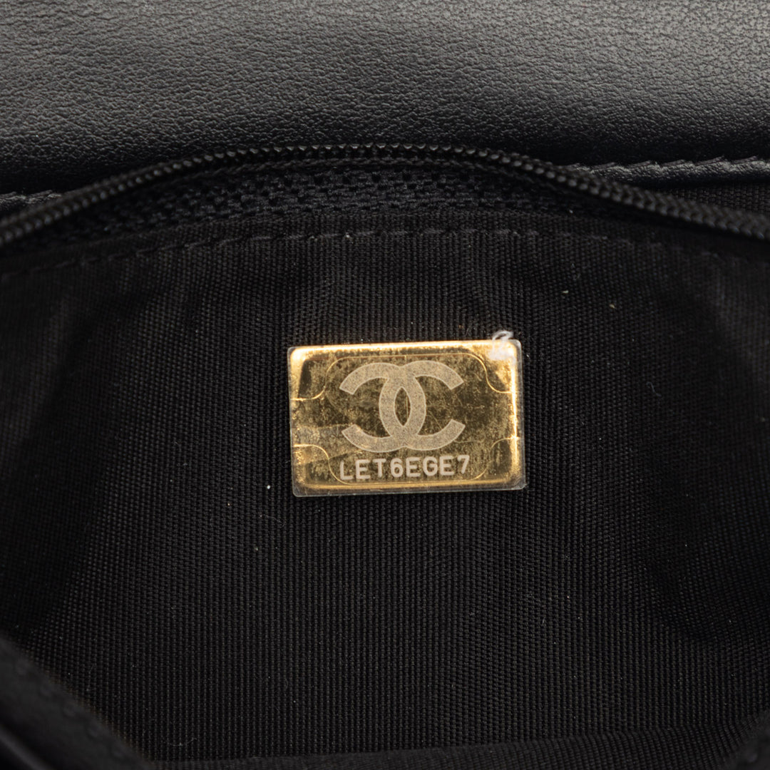 Chanel Matelassé Caviar Boy Wallet on Chain