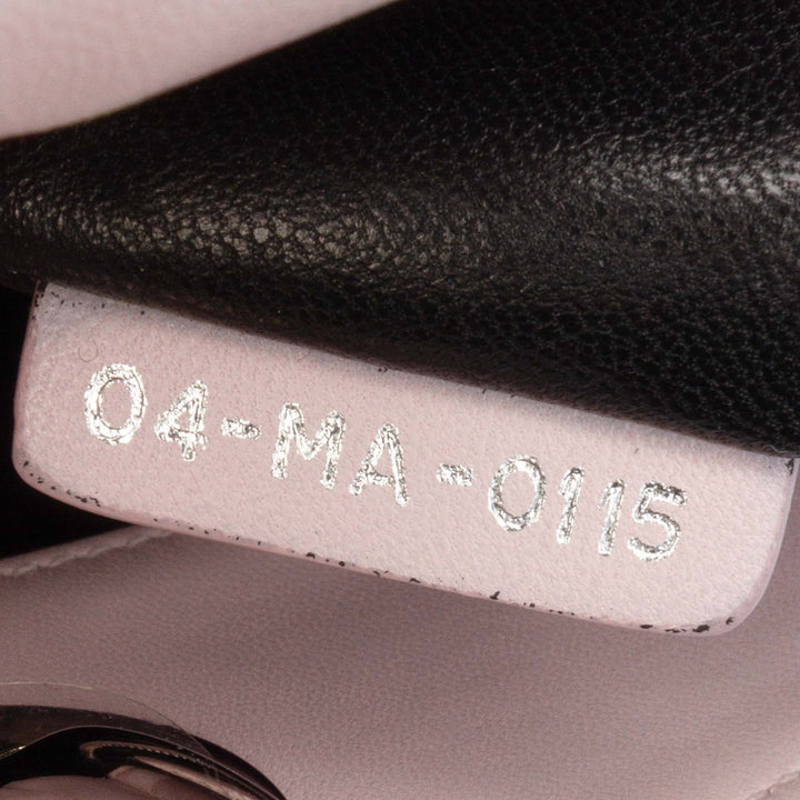 Mini Calfskin Sequin Embellished Lady Dior Pink - Gaby Paris